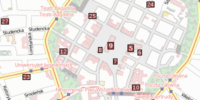 Stadtplan Krakauer Rathausturm