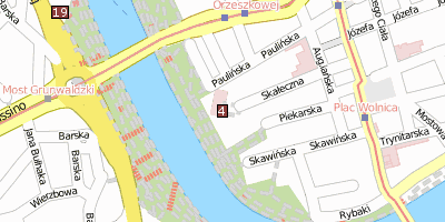 Paulinerkloster auf dem Skałkahügel Krakau Stadtplan